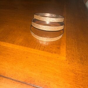 🩷Set of Rose Gold Glitter Bangles